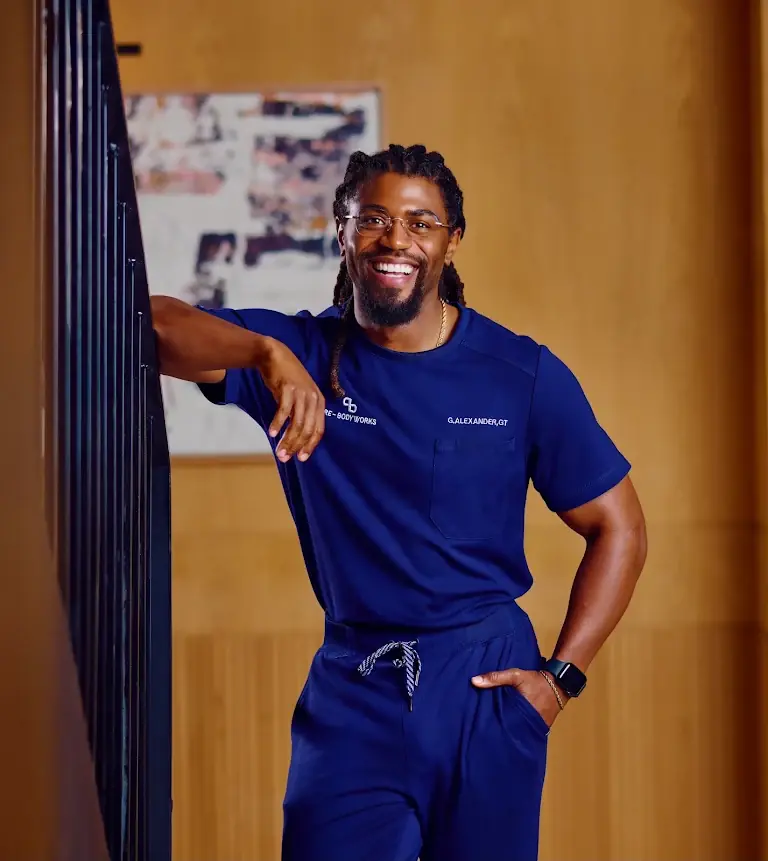 Garland Alexander, LMT, founder of PreBodyworks in Houston
